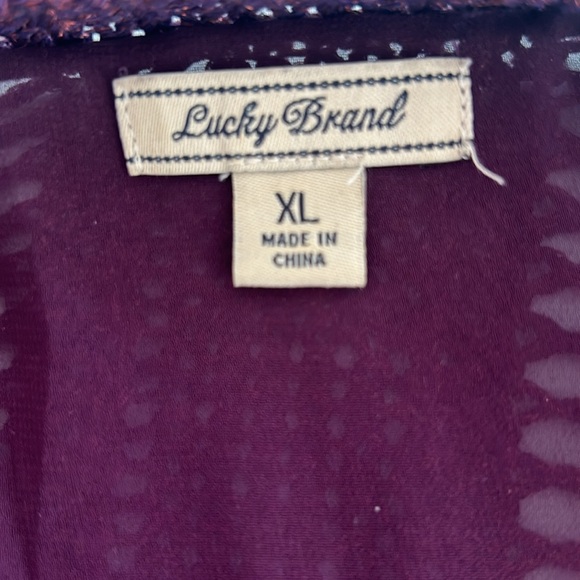 EUC Lucky Brand Iridescent Yarn Sweater Size XL - Picture 6 of 7